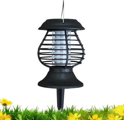 Mosquito Lamp Solar-Powered UV & Warm LED Weatherproof Stake