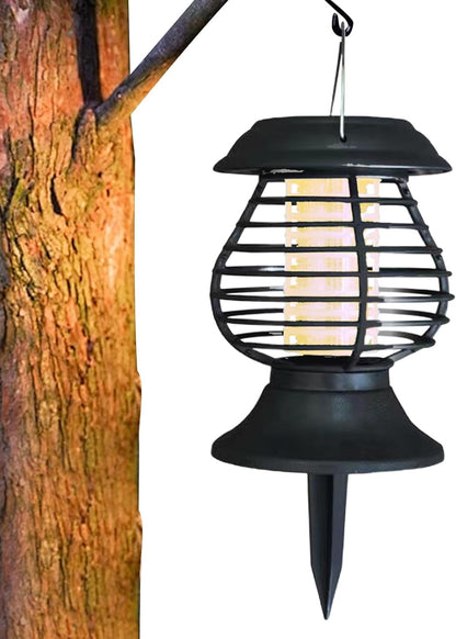 Mosquito Lamp Solar-Powered UV & Warm LED Weatherproof Stake