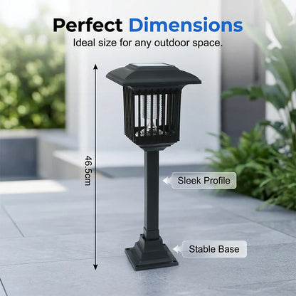 Mosquito Lamp Solar-Powered UV & White Light Weatherproof