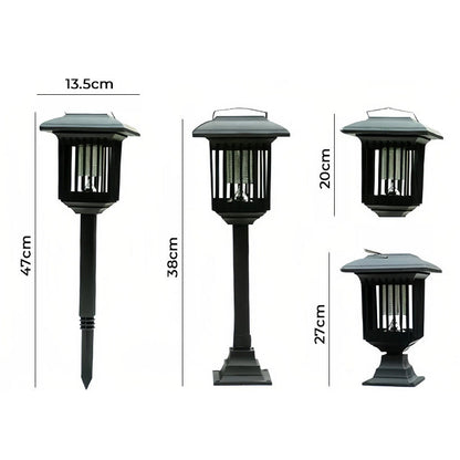 Mosquito Lamp Solar-Powered UV & White Light Weatherproof