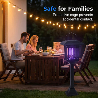 Mosquito Lamp Solar-Powered UV & White Light Weatherproof