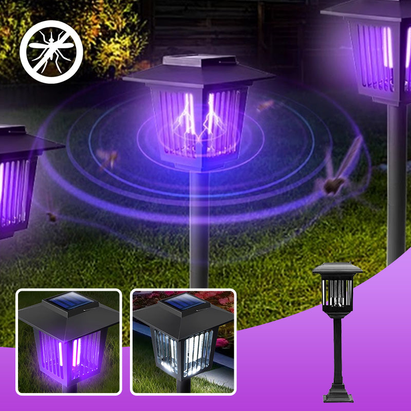 Mosquito Lamp Solar-Powered UV & White Light Weatherproof