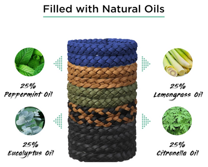 Mosquito Repellent Bracelet Waterproof Silicone Up To 300 Hours