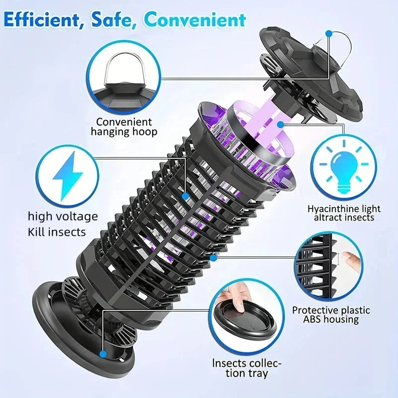 Mosquito Trap 360° UV LED Ultra-Quiet & Portable