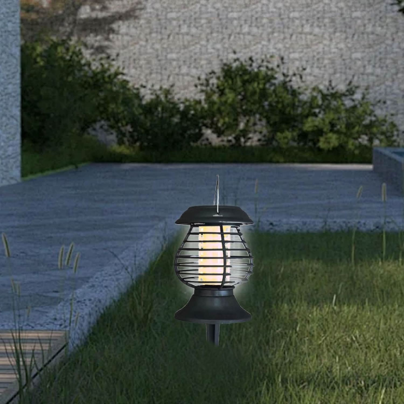 Mosquito Trap Solar-Powered UV Light Weatherproof