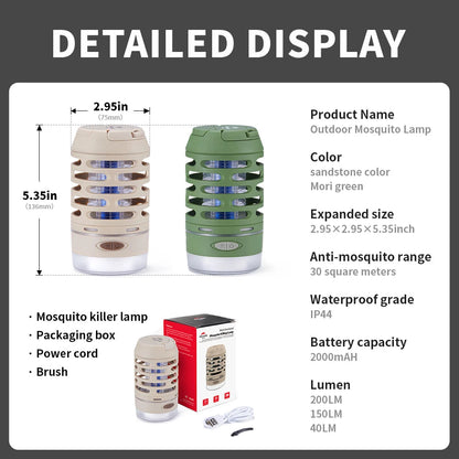 Mosquito Trap UV Light & Electric Shock 360° Coverage