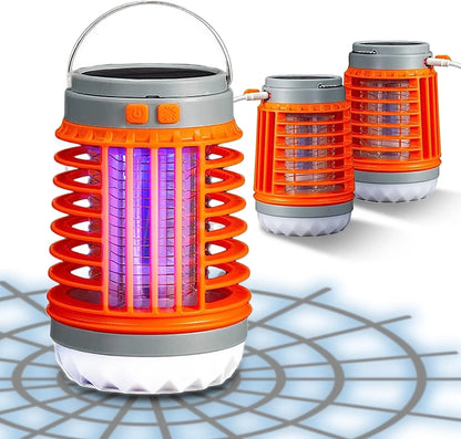 Mosquito Trap UV Light Solar & USB 4K Coverage