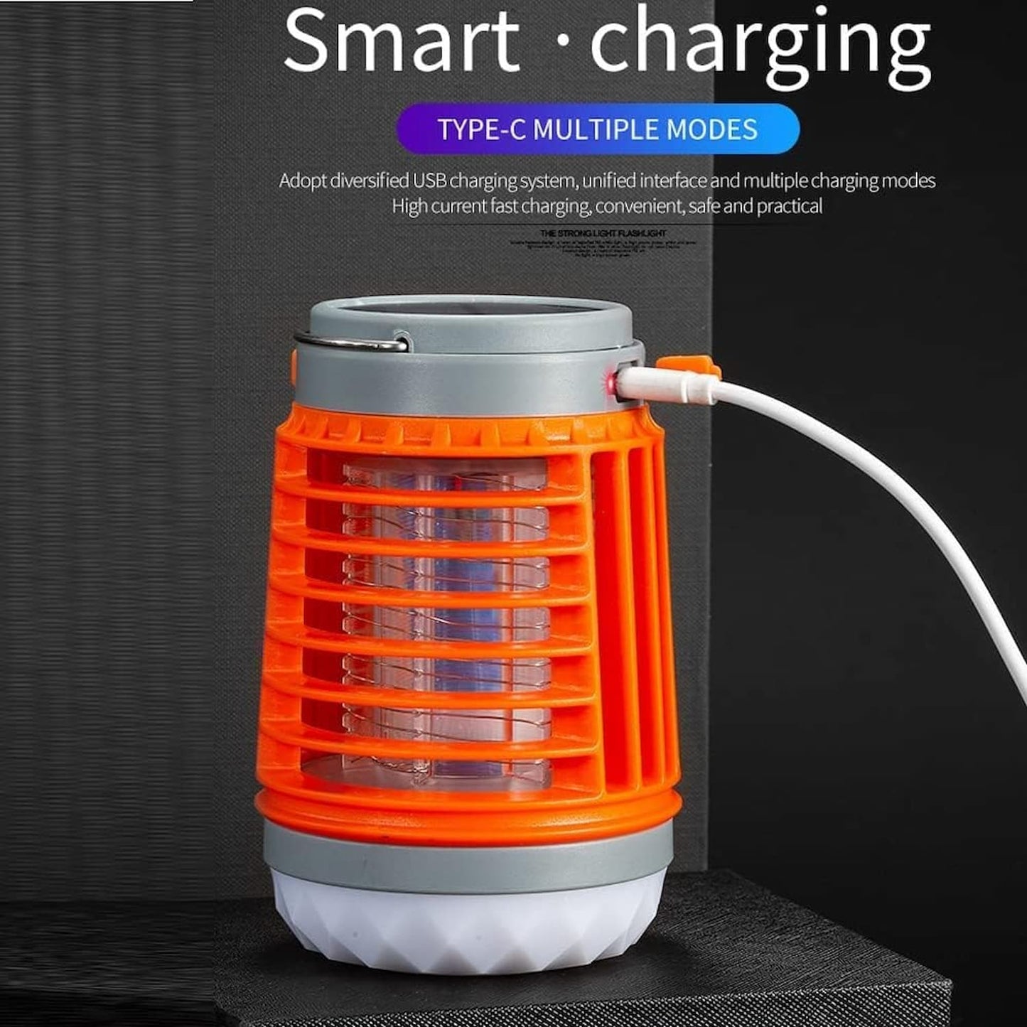 Mosquito Trap UV Light Solar & USB 4K Coverage