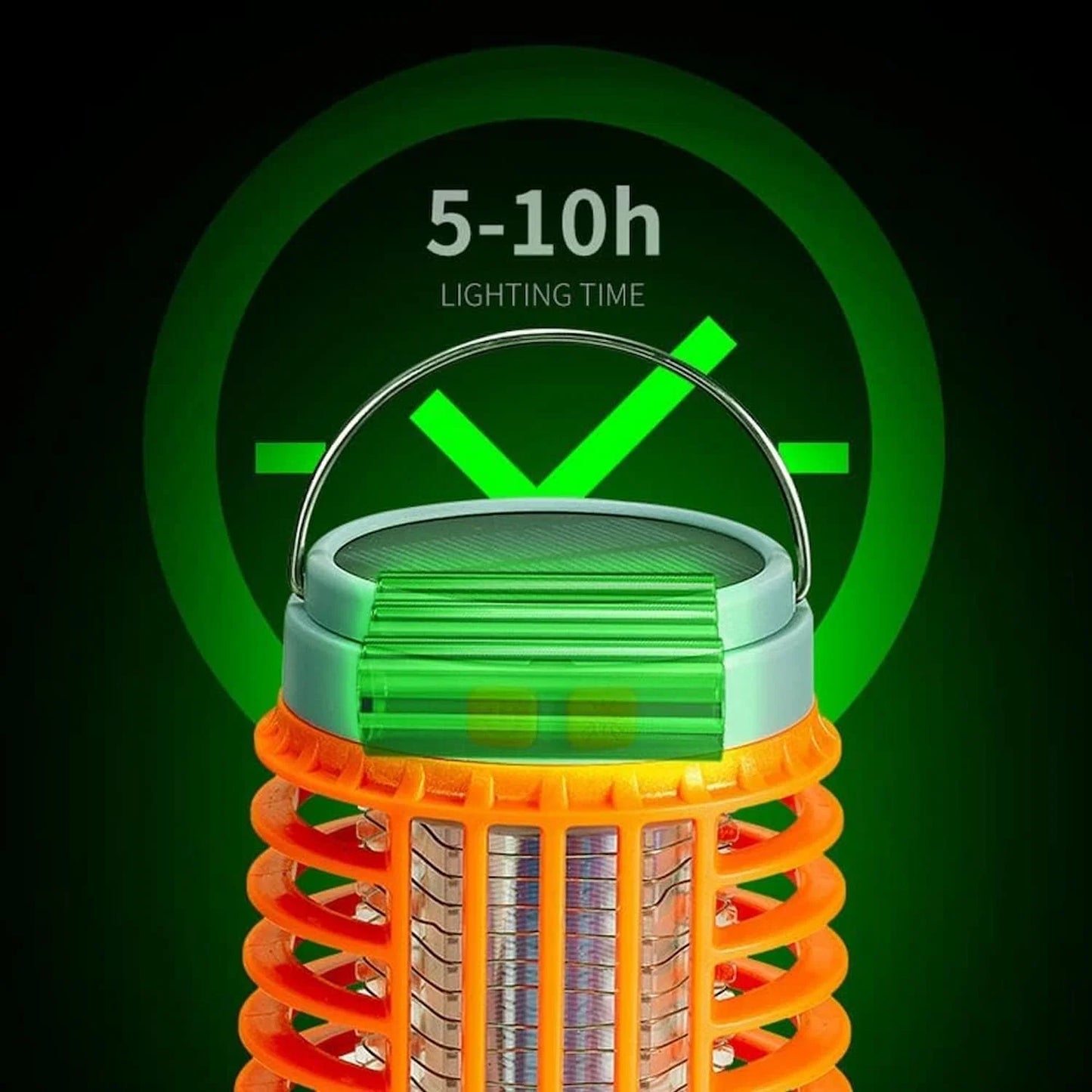 Mosquito Trap UV Light Solar & USB 4K Coverage