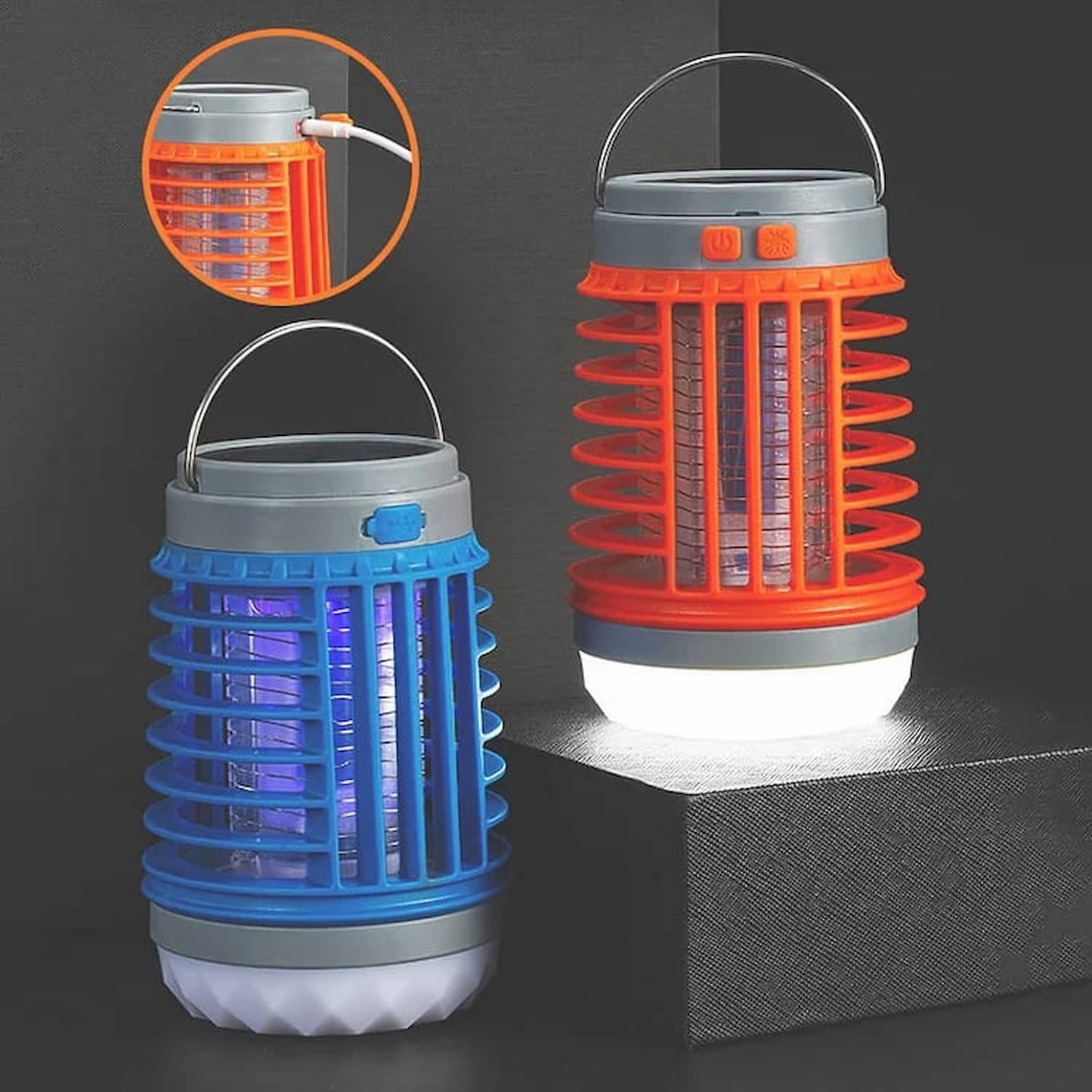 Mosquito Trap UV Light Solar & USB 4K Coverage