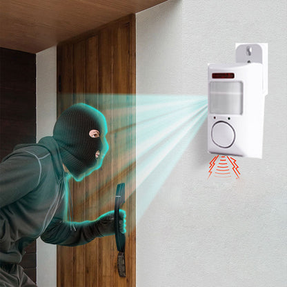 Motion Detector 105 dB Alarm Wireless Battery-Powered