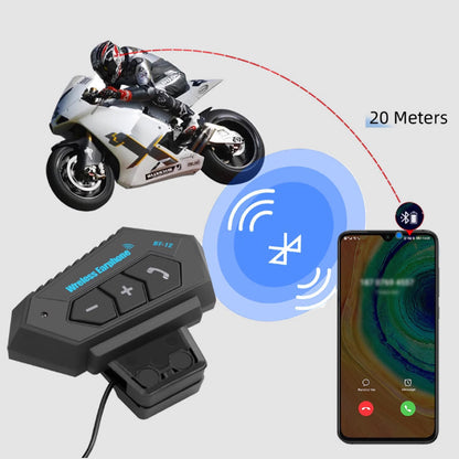 Motorcycle Bluetooth Headset Noise-Canceling Mic & 32-Hour Battery