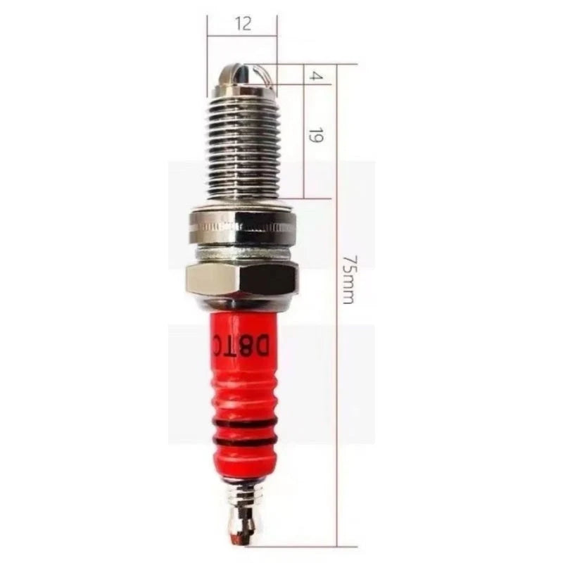 Motorcycle & Scooter Spark Plug Triple-Electrode Ceramic Nickel Fuel-Efficient