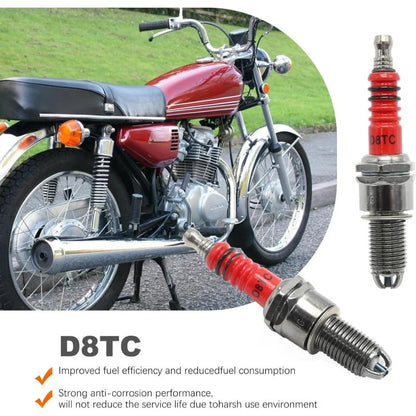 Motorcycle & Scooter Spark Plug Triple-Electrode Ceramic Nickel Fuel-Efficient