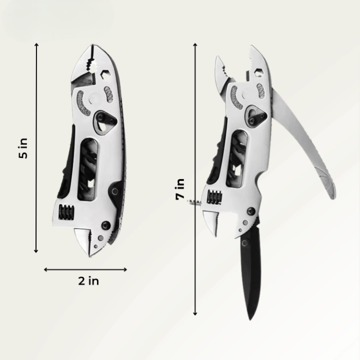 Multifunction Pliers Compact Stainless Steel Locking System