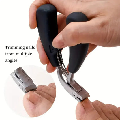 Nail Clipper Anti-Splash Guard Stainless Steel Blade Non-Slip Handle