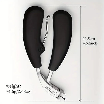 Nail Clipper Anti-Splash Guard Stainless Steel Blade Non-Slip Handle