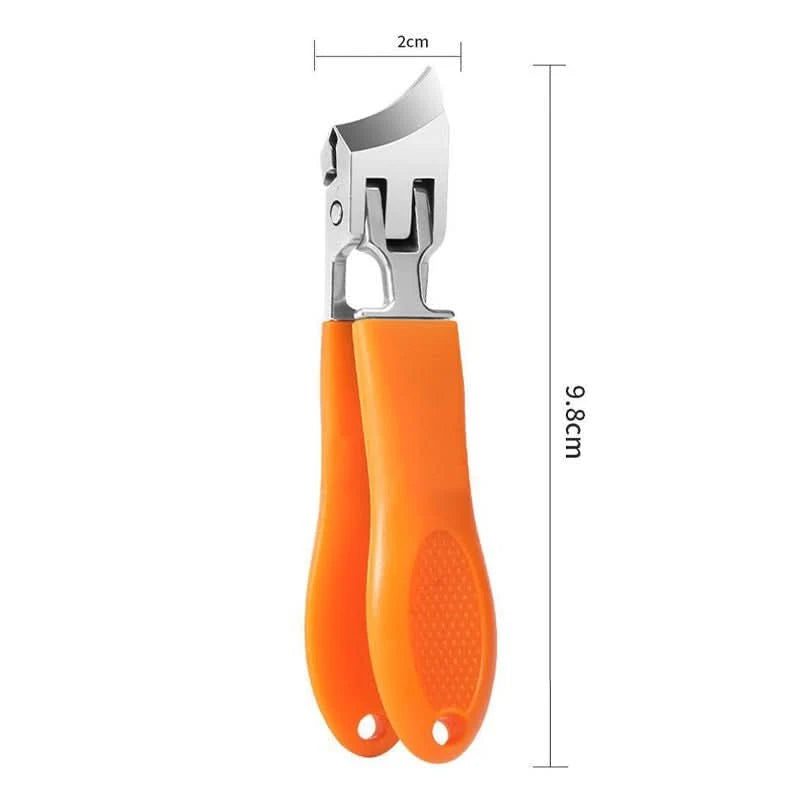 Nail Clipper Extra-Wide Opening Stainless Steel Blade & Anti-Splash Guard