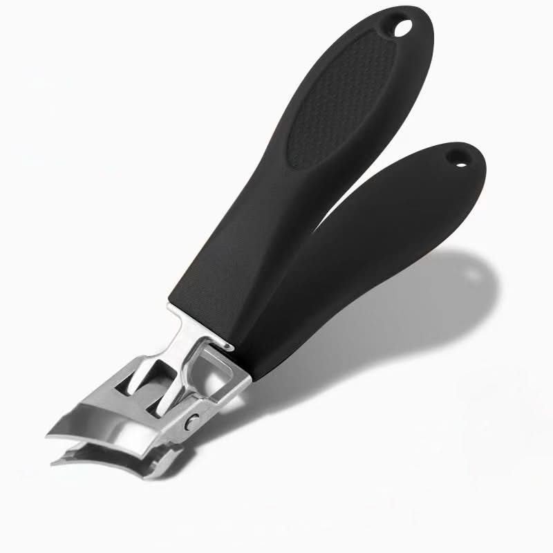 Nail Clipper Extra-Wide Opening Stainless Steel Blade & Anti-Splash Guard