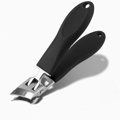 Nail Clipper Extra-Wide Opening Stainless Steel Blade & Anti-Splash Guard