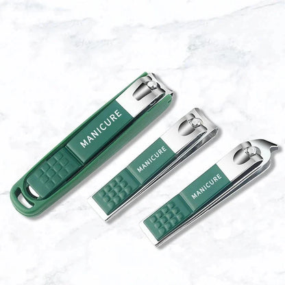 Nail Clipper Set of 3 Anti-Splash Stainless Steel