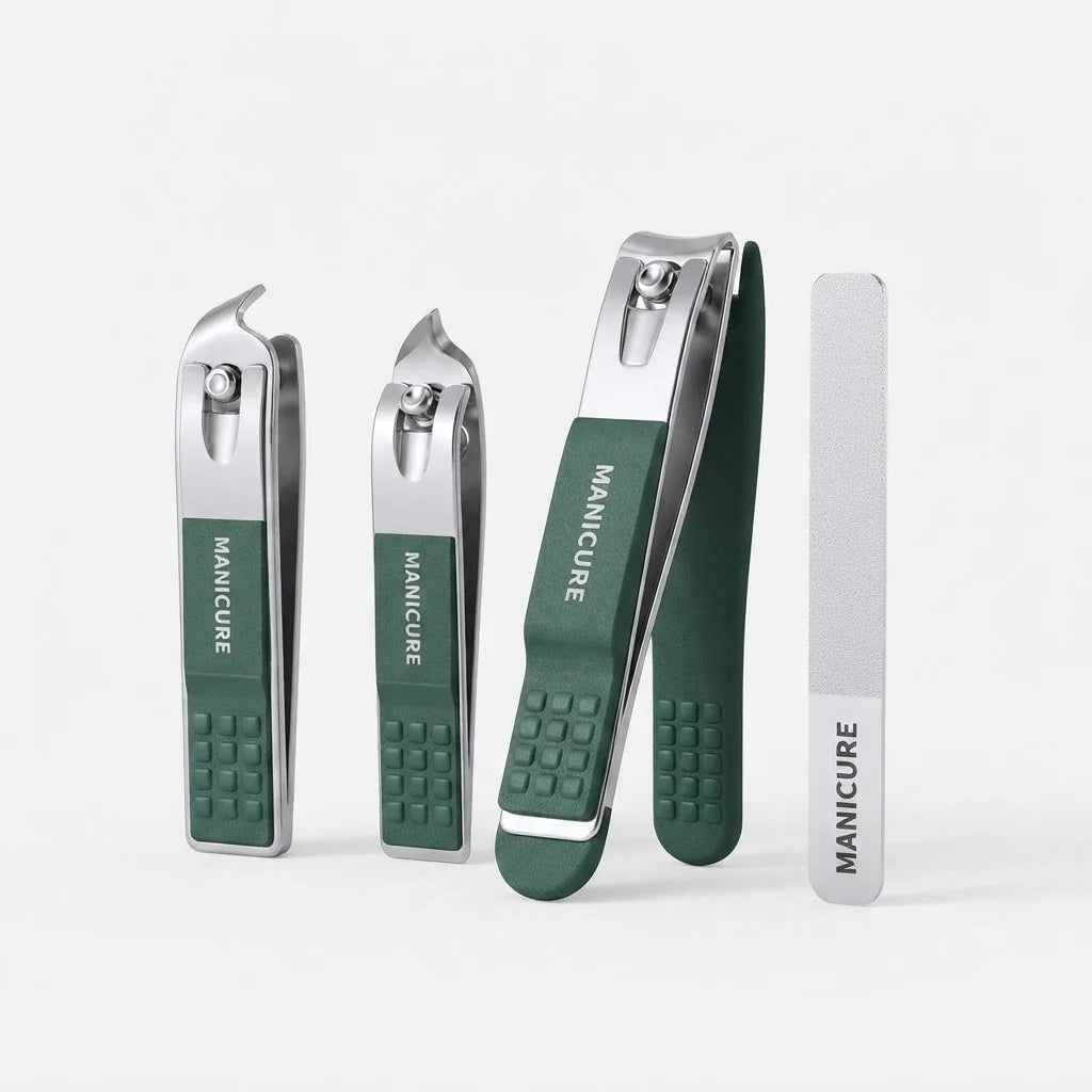 Nail Clipper Set of 3 Anti-Splash Stainless Steel