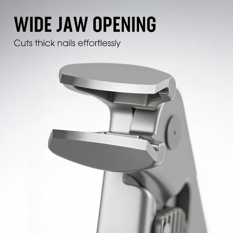 Nail Clipper Stainless Steel Ergonomic Handle & Nail Catcher