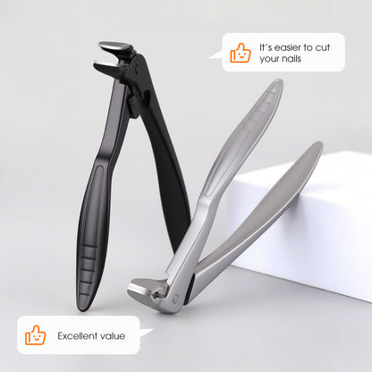 Nail Clipper Stainless Steel Ergonomic Handle & Nail Catcher