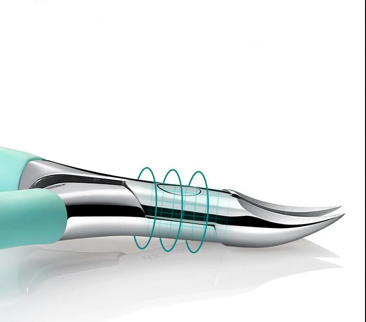 Nail Clippers Curved Precision Blades Splash Guard