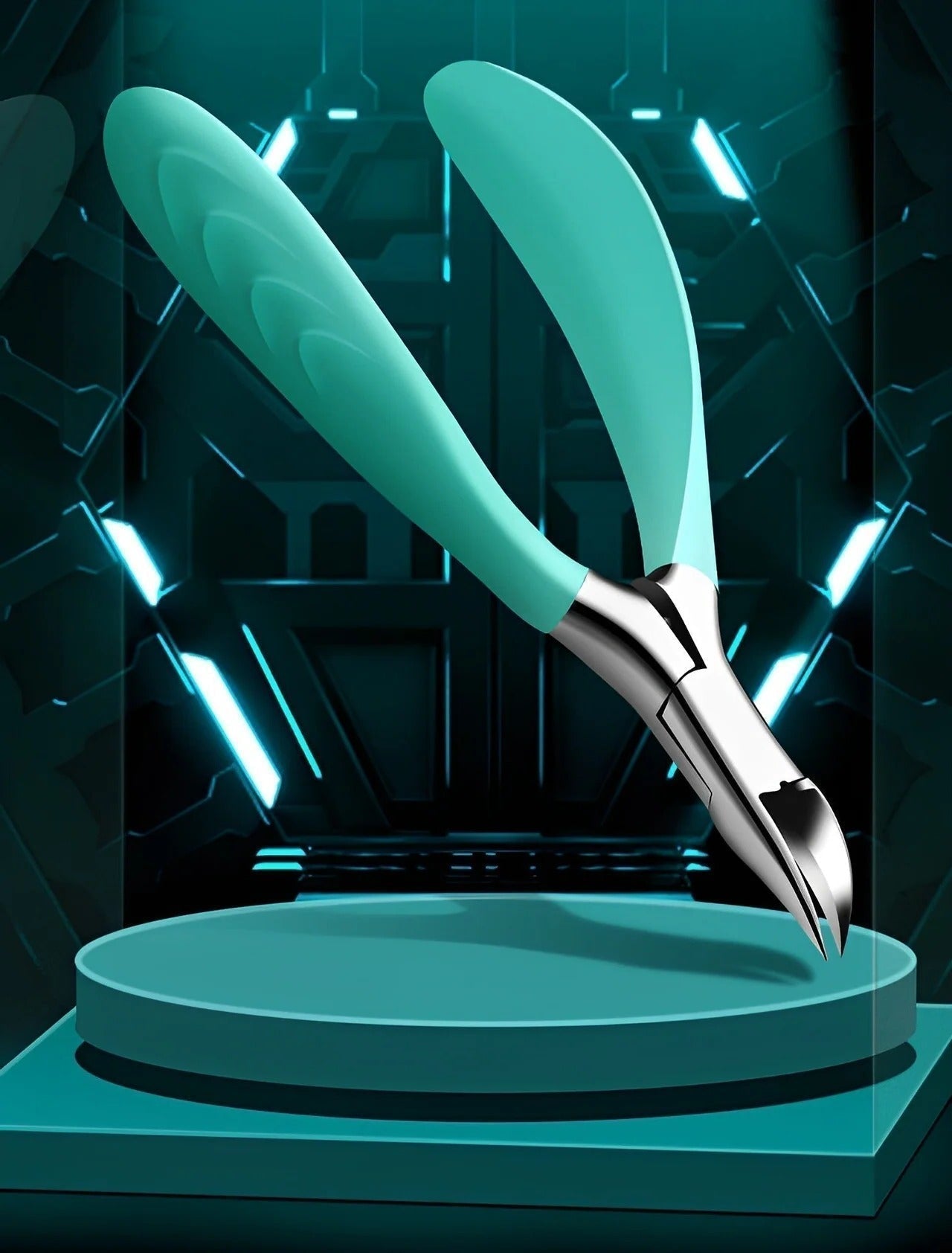 Nail Clippers Curved Precision Blades Splash Guard