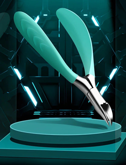Nail Clippers Curved Precision Blades Splash Guard