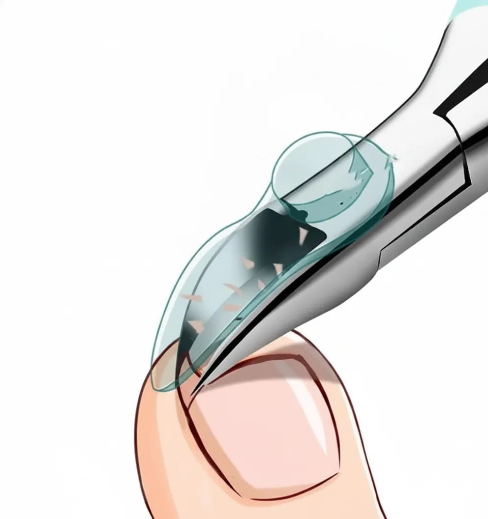 Nail Clippers Ergonomic Non-Slip Splash Guard Surgical Stainless Steel