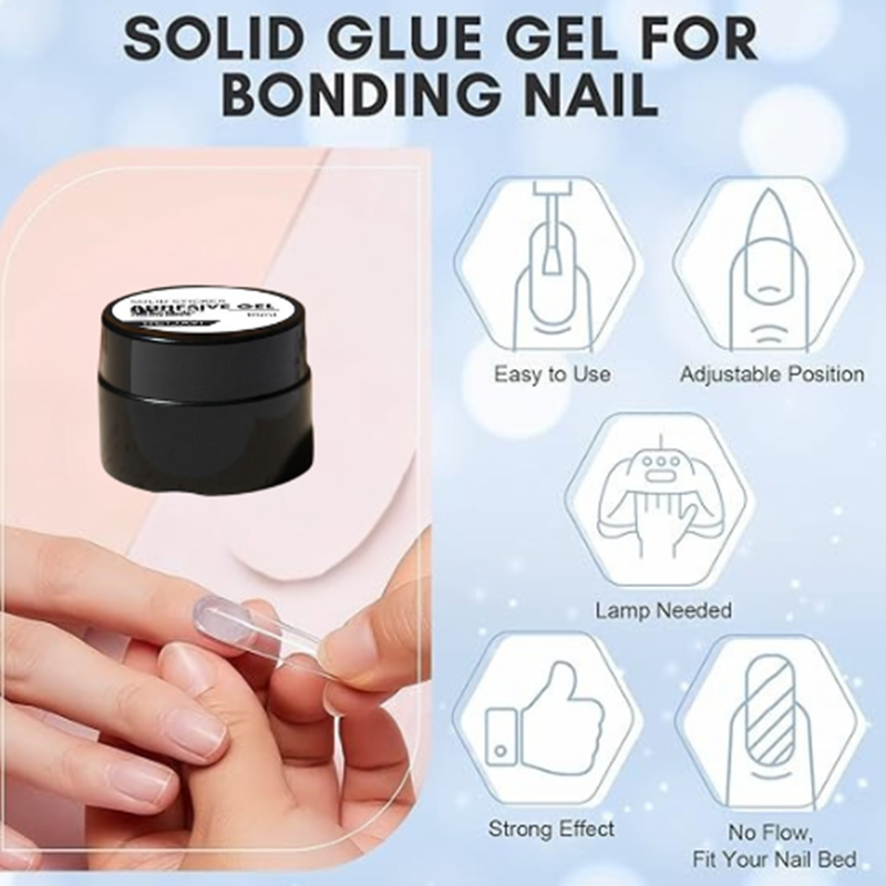 Nail Glue Gel Strong Hold LED & UV Cure