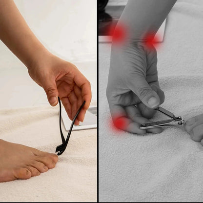Nail Scissors Curved Stainless Steel Extra-Long Handle