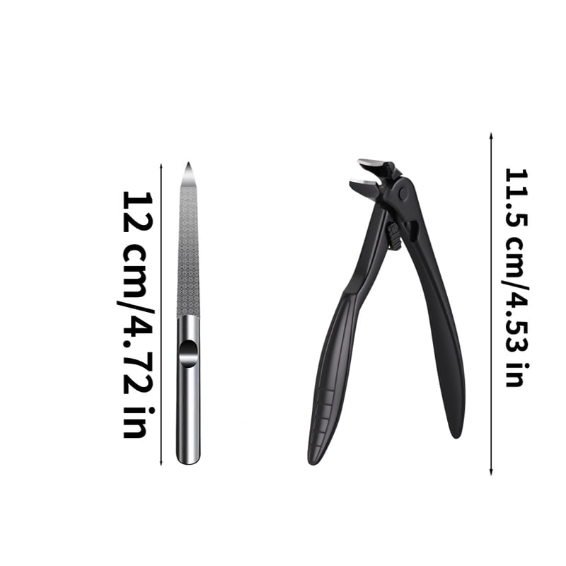 Nail Scissors Curved Stainless Steel Extra-Long Handle