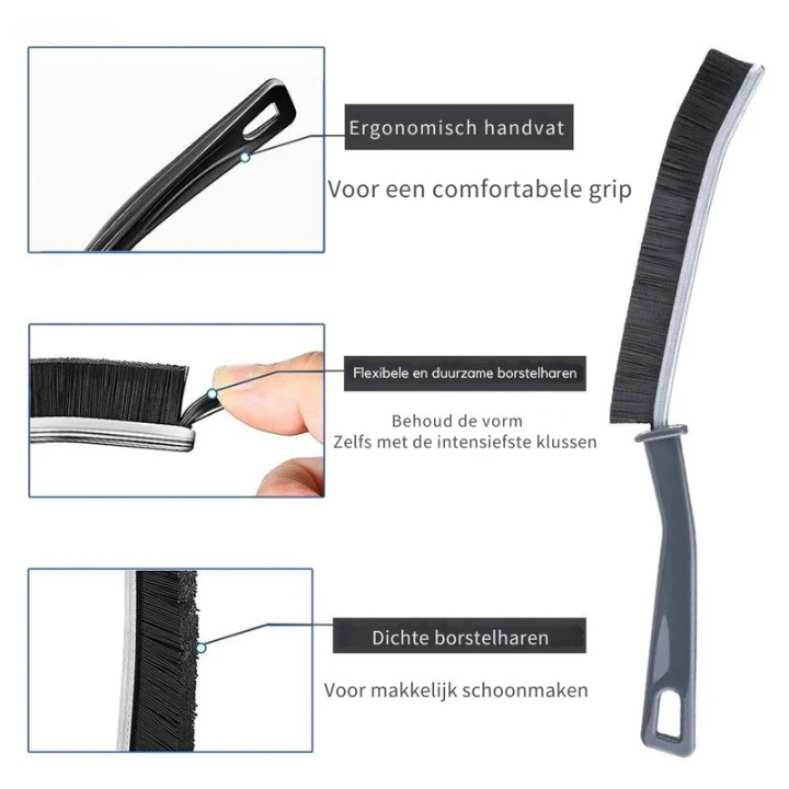 Narrow Gap Cleaning Brush Set Slim Angled Heads