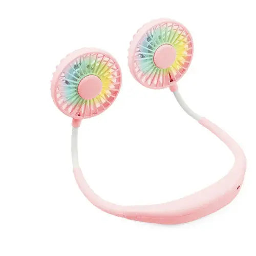 Neck Fan Hands-Free Dual-Head USB Rechargeable