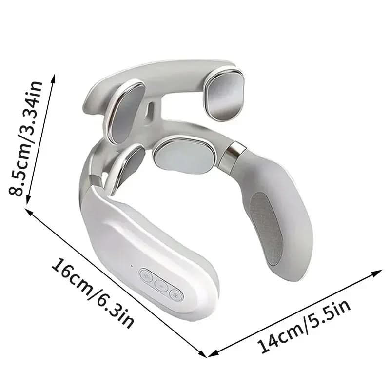 Neck Massager 4-in-1 Heat & Vibration Rechargeable & Wireless
