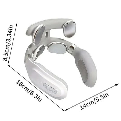 Neck Massager 4-in-1 Heat & Vibration Rechargeable & Wireless