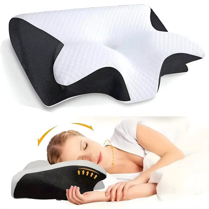 Neck Pillow Butterfly Memory Foam Cooling 3D Mesh