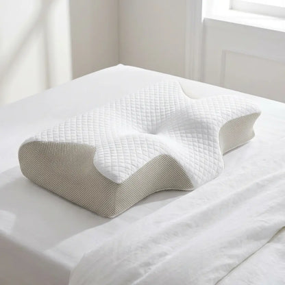 Neck Pillow Ergonomic Memory Foam Breathable Washable Cover