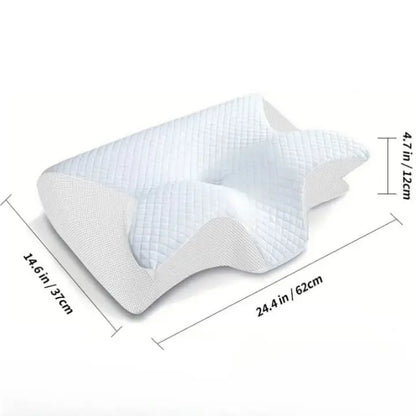 Neck Pillow Ergonomic Memory Foam Breathable Washable Cover