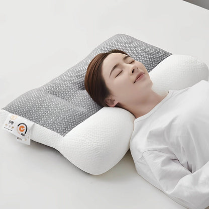 Neck Support Pillow Ergonomic Contour Memory Foam Breathable Cover