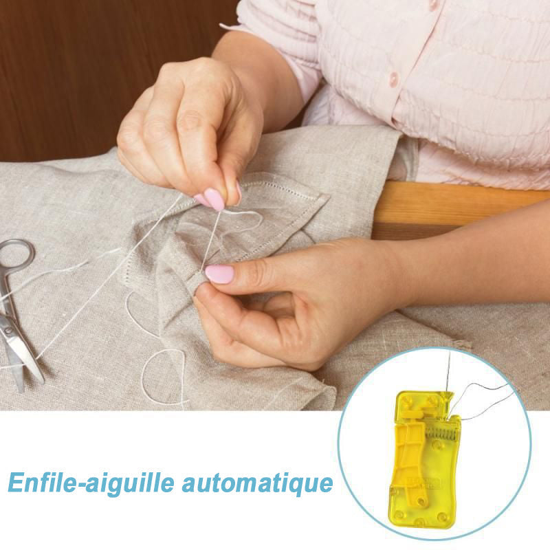 Needle Threader Automatic Metal Tip Set of 2