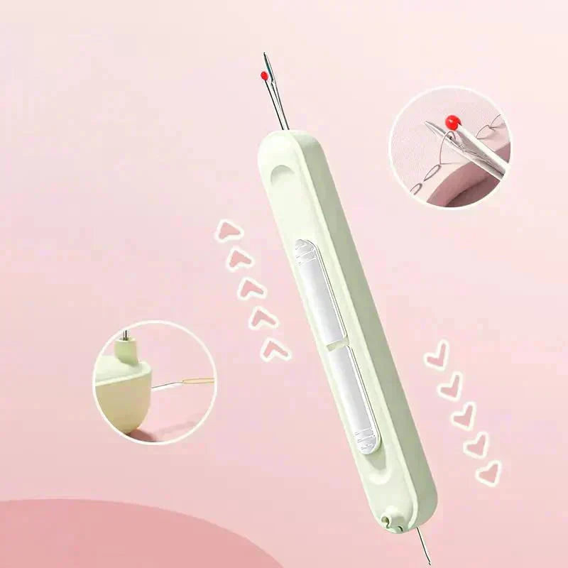 Needle Threader & Seam Ripper Instant-Threading Stainless Steel Tip