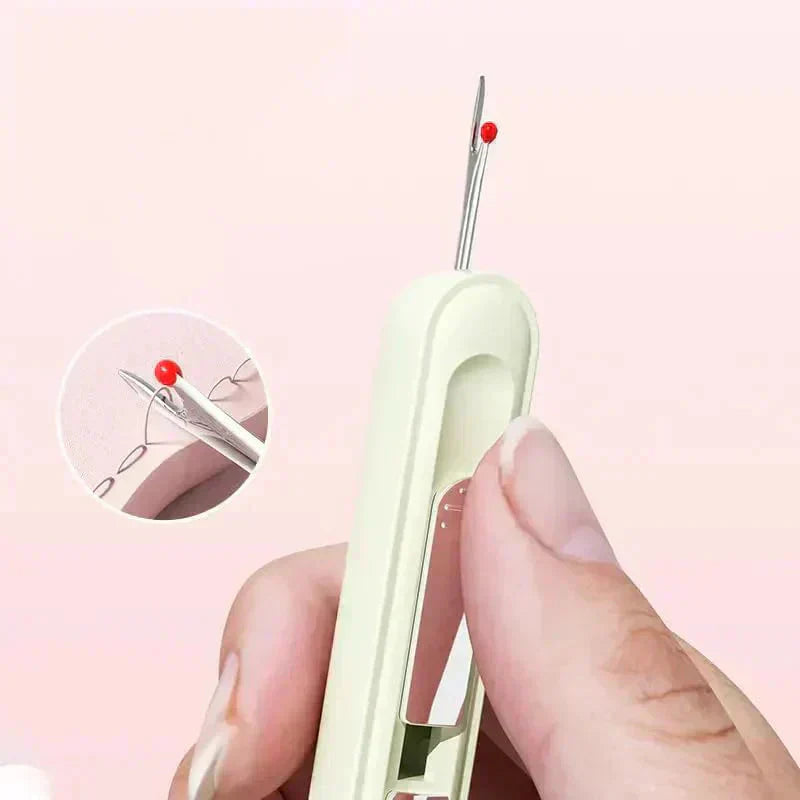 Needle Threader & Seam Ripper Instant-Threading Stainless Steel Tip