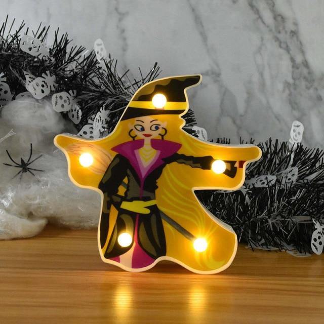 Night Light Halloween Warm White Battery-Powered