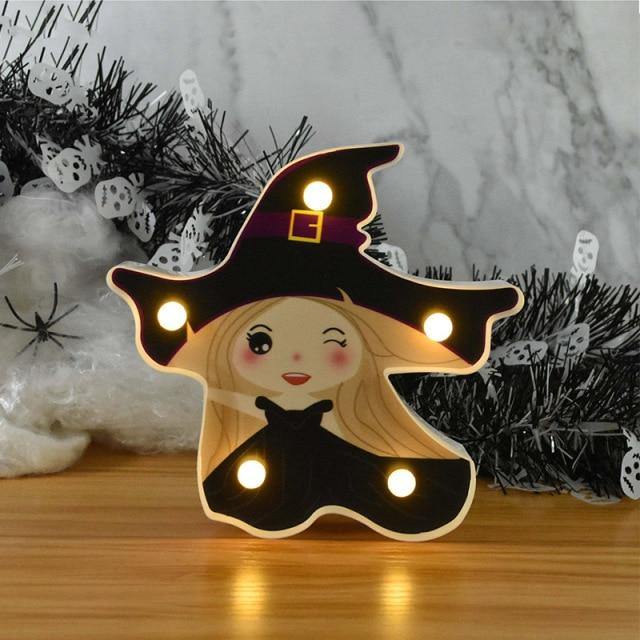 Night Light Halloween Warm White Battery-Powered