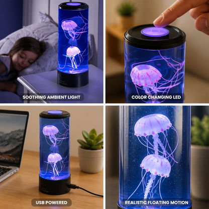 Night Light Jellyfish Color-Changing LED USB Powered