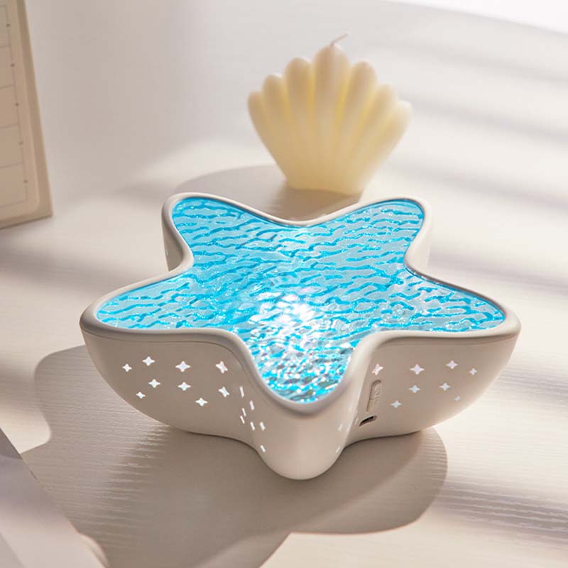Night Light Projector Ocean Wave 7 Colors Rechargeable